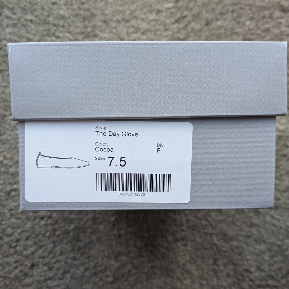 NIB Everlane Women's Day Glove Ballet Flat in Cocoa Brown, Size 7.5, Leather - Picture 7 of 8